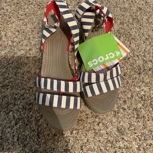 COPY - Croc Wedge Sandals